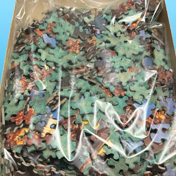 Vintage 1968 Milton Bradley Big Ben Reflective Glory Jigsaw Puzzle 1000 Pieces - Picture 5 of 6